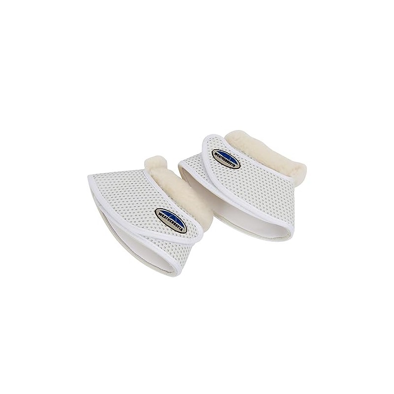 WeatherBeeta Pure Wool Trim Bell Boots, White, Cob