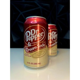 Dr Pepper  Brand New Limited 2023 Dr. Pepper Cream Soda Flavor 12oz Soda (2 Cans)