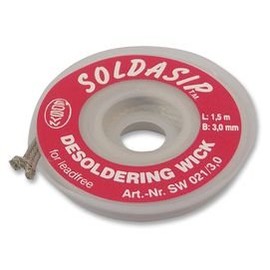 EDSYN SW021/3,0 DESOLDERING BRAID, PB-FREE, 3.0MMX1.5M (1 piece)