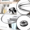 KADAX Pot Lid, Universal Glass Lid with Silver Handle, Heat
