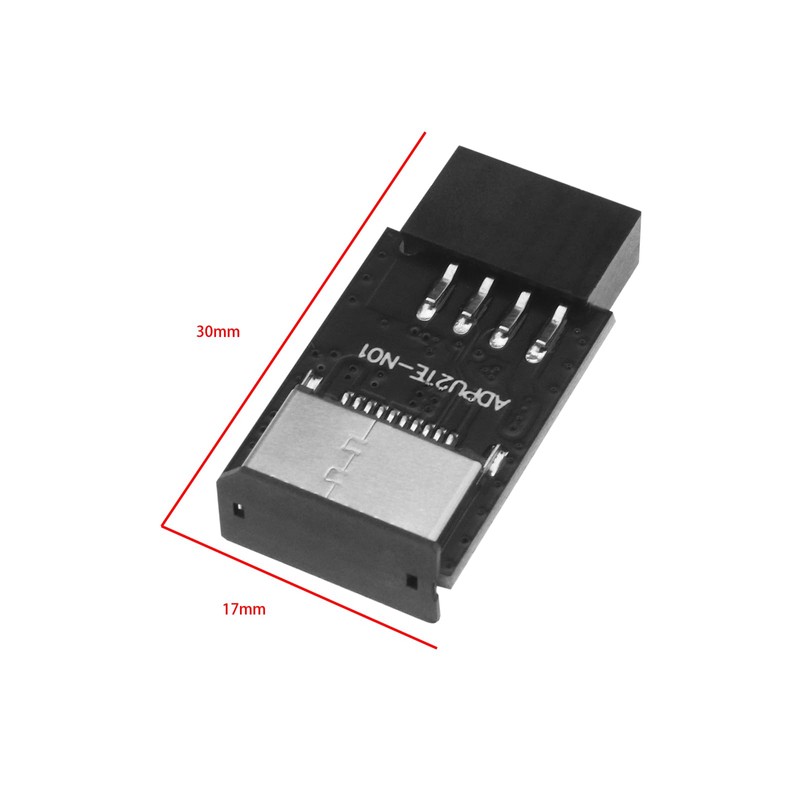 OTOTEC USB 2.0 Internal Header (9-Pin) to USB 3.1/3.2 Type-C