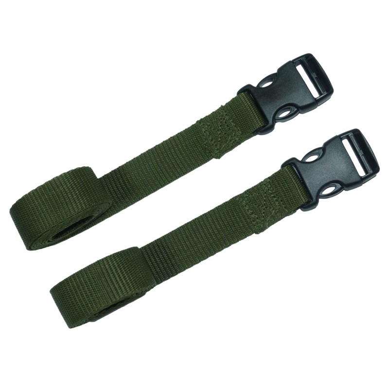 Webbing Strap with Quick Release Buckle, Pack of 2 (Olive