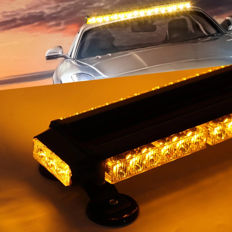 78 LED Emergency Traffic Advisor Double Side Warning Strobe Light