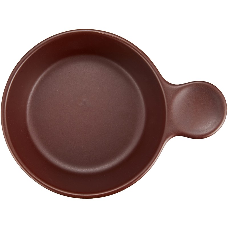 Reddish Brown One-Handed Ajillo Ajillo Pot, Diameter 5.9 inches (15