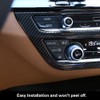 Carbon Fiber Style Car Center Air Condition Frame Cover Trim