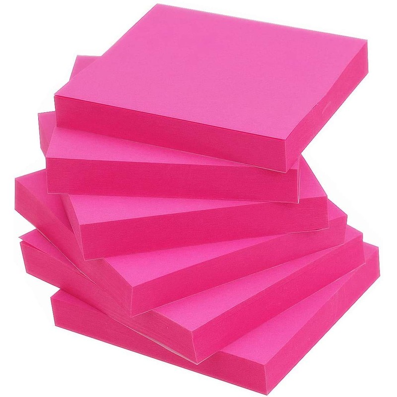 Early Buy 3x3 Sticky Notes Color Self-Stick Notes 6 Pads/Pack