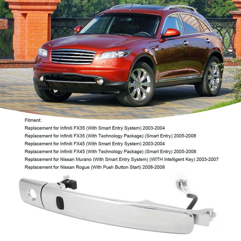 Exterior Door Handle with Cap Front Left Driver Side 80640‑cb01a