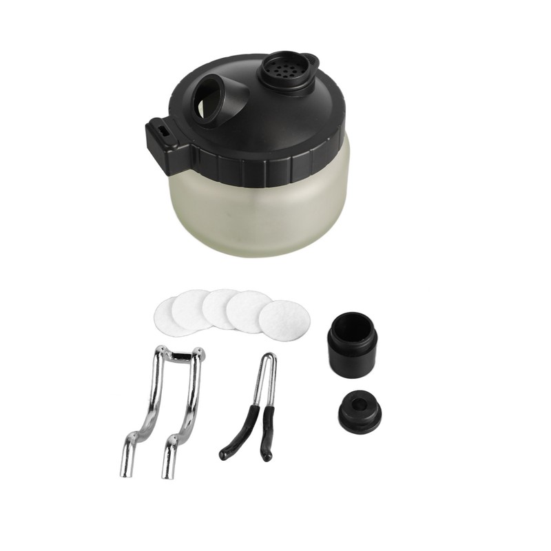 Airbrush Cleaning Pot Universal Glass Bottle Airbrush Cleaning Jar with