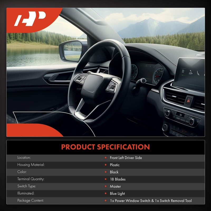 A-Premium Master Power Window Switch Compatible with Hyundai Sonata 2015