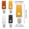 4 Pack Travel Hat Clip, Leather Hat Clips Hands-Free Hat
