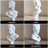 EXCEART Resin Sketch Figures Beethoven Bust Statue Figures Plaster Line