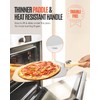 Pizza Peel Aluminum Pizza Spatula, Mooues Metal Pizza Paddle(14"x 16")