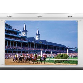 Nepnuser Kentucky Derby Photo Booth Backdrop Horse Racing Churchill Downs Indoor Outdoor Party Photography Home Wall Background Decoration (7×5ft)
