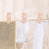 Feelorna 20 Pcs Velvet Hangers Clips, Non-Slip Clothes Hanger Clips