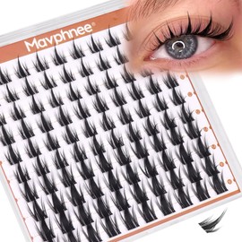 Fairy Cluster Lashes Spiky Lash Extension Clusters Japanese Manga Cluster Eyelash Extensions Anime Lash Clusters 10-16MM C-Curly Individual Lashes Invisible Band DIY Lash Extension at Home