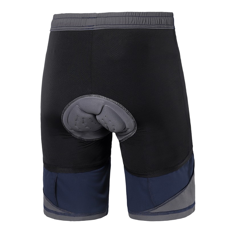 2 In 1 Padded Bike Shorts with Pockets Men Breathable