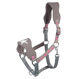 PFIFF 102554 Headcollar Stars, Plastic Polar Fleece, Embroiderable, Grey, Full