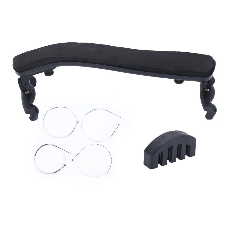 3 in 1 Violin Parts Kit Shoulder Rest Mute String