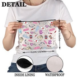 PYOUL Future Nurse Gift Medical Supplies Makeup Bag Nurse RN Cosmetic Bag Nurse Appreciation Gift Nurse Graduation Gift (Medical Supplies Bag)