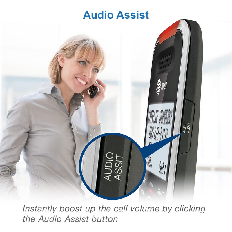 AT&T BL102-2 DECT 6.0 2-Handset Cordless Phone for Home with