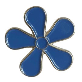 GBJUK Masonic Forget me Not Enamel Pin Lapel Badge with Butterfly Clasp Back