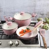 Gibson Home Plaza Café Forged Aluminum Healthy PFA-Free Ceramic Pots