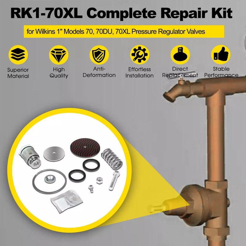 Delta RK1-70XL Complete Repair Kit for Wilkins 1" 70 70DU