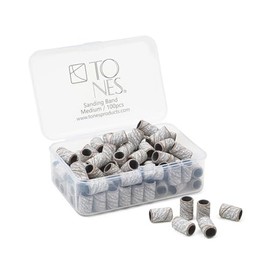 Tones Nail Drill Bit Sanding Bands (Pack of 100 PCS) for Electric File - Remove Acrylic & Gel - Manicure, Nail Art