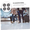 TEHAUX Roller Bag Replacement Wheels 4pcs 100mm Suitcase Caster Wheels