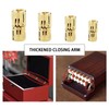 4 Pcs Brass Hinges, 14mm Copper Barrel Hidden Hinge for