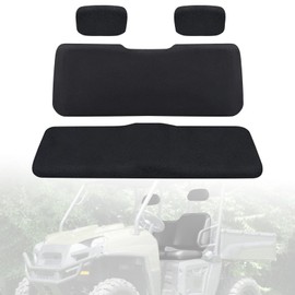 smotrcc UTV Ranger Seat Covers Compatible with Polaris Ranger 500 700 800 2002-2008, Heavy Duty Waterproof PU Coating Ranger Black Seat Cover
