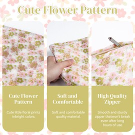 Ghope 2 Pcs Kosmetiktasche für Frauen Mädchen, Klein Kulturtasche Multifunktionaler Make up Tasche, Kulturbeutel Schminktasche Organizer für Reise Geschenk