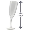 Bombo Glass Champagne Flutes Crooked Glass Neutral 210ml
