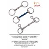 AMKA Snaffle Double Broken Solid Stainless Steel Thickness 16 mm