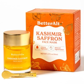 Better Alt Kesar Face Mask for Nighttime Skin Care Ritual| with Turmeric, Saffron, Niacinamide, Green Tea Extracts| For Intense Hydration & Radiant Glow|100% Vegan & Cruelty Free, 50 ml