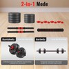 Fitvids Multi-Functional Portable Changeable Dumbbell and Barbell Kettlebell Set with