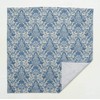 S4Sassy Blue Leaves & Damask Floral Cotton Napkin Printed Everyday