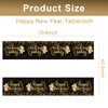 iwiio New Year Table Cloth, Happy New Year Decorations 2025,