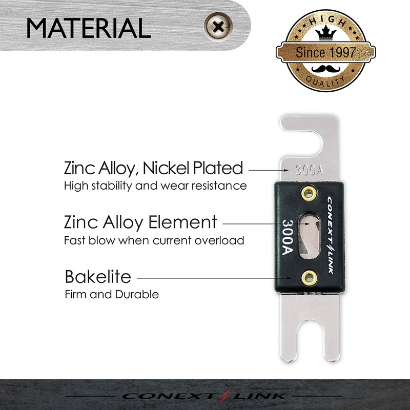 Conext Link ANL300-5 Nickel 300 Amp ANL Fuse 5 Pack