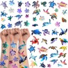 Turtle Temporary Tattoos,20 Sheets 172 Pieces Turtle Themed Tattoos Stickers
