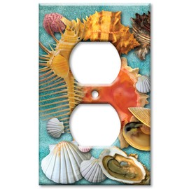 Outlet Cover Wall Plate - Shells