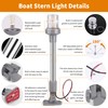 RVZONE Stern Lights for Boats, 12 inch 180° Fold Down