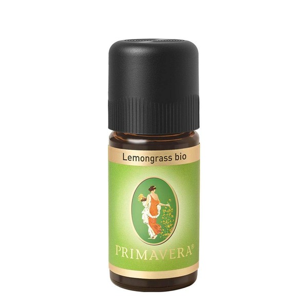 PRIMAVERA Ätherisches Öl Lemongrass bio 10 ml - Aromaöl, Duftöl, Aromatherapie - beruhigend, geistig anregend - vegan