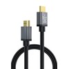 Elecom ECDH-HDP20SBK HDMI Cable, Premium Bend-resistant Nylon Mesh, 6.6 ft