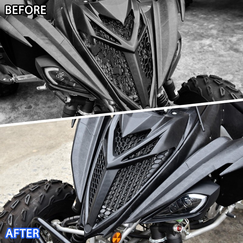 SAUTVS Mesh Grill Radiator Guard Protector for Yamaha Raptor 700,