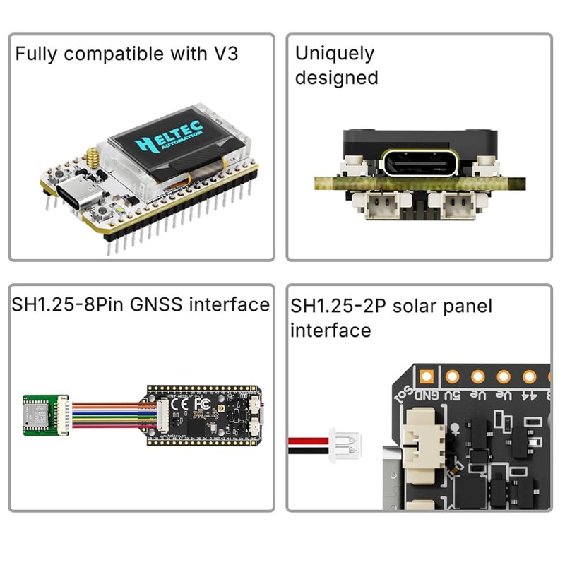 DIYmalls 915 MHz LoRa V4 Board + 915MHz 5dBi Antenna