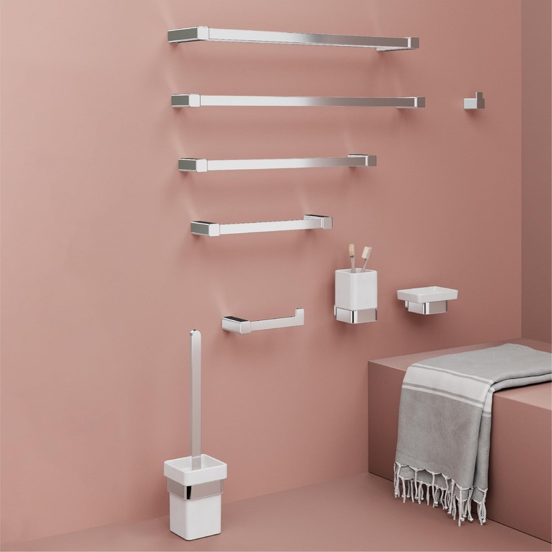 Gedy Spluga 30 cm Towel Rail - Chrome