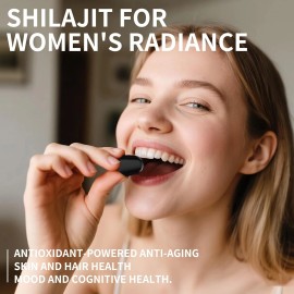 Nature Planet Pure Shilajit Gummies with Black Seed Oil - Energy Boost, Immune Support - 60Pcs