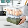 Produce Saver Box, Transparent Fruit Vegetable Storage Container, Drain Storage