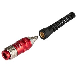 5 In 1 Universal Quick Industrial Connect Coupler Air Hose Fittings，Reusable Air Hose Fitting with 1/4" FNPT and Flexible Bend Restrictor,Air Compressor Accessories Fitting (1 PCS)